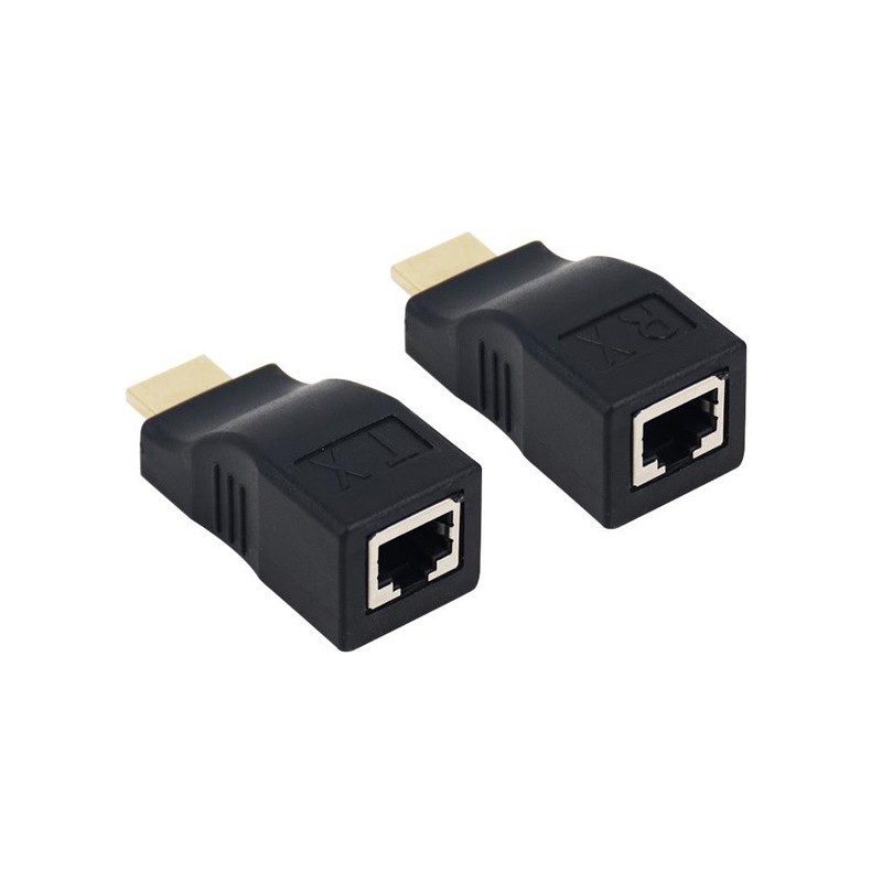 HDMI Extender Over CAT5e/6 Network Ethernet Adapter (4K / 1080P) - Up to  30m - GeeWiz