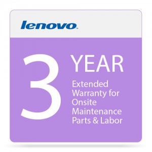 Lenovo 3-Year Extended Warranty for Onsite Maintenance Parts & Labor (From 1-Year Warranty)