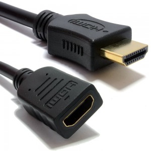 HDMI Male to Female Digital A/V PortSaver Cable