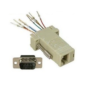 RS232 9 Pin Male Serial to RJ45 Converter