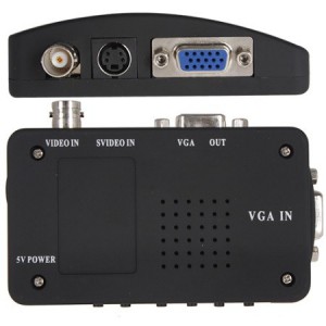 BNC + S-Video to VGA Converter
