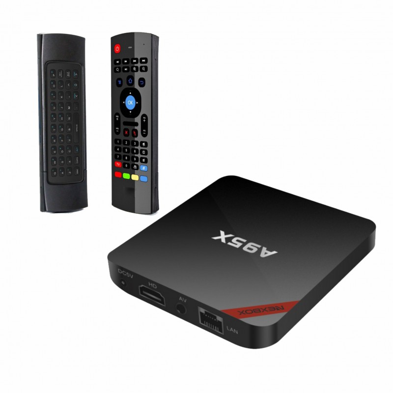 NEXBOX A95X 4K Smart TV Box + MX3-M Air Mouse Mini Wireless Keyboard Remote  Control - GeeWiz