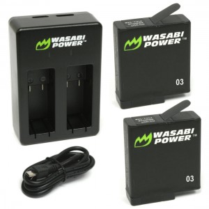 Wasabi Power Battery plus Dual Charger for GoPro HERO 5 - 2 Pack