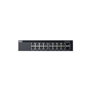 Dell Networking X1018 Smart Web Managed Switch, 16x 1GbE and 2x 1GbE SFP ports Lifetime 