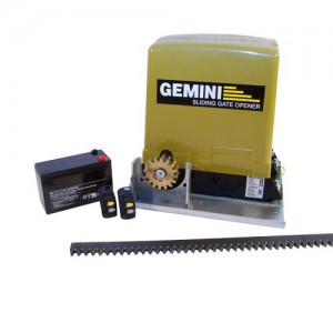 Gemini DC Slider + Battery, 2 x Ch Tx's & 4m Rack