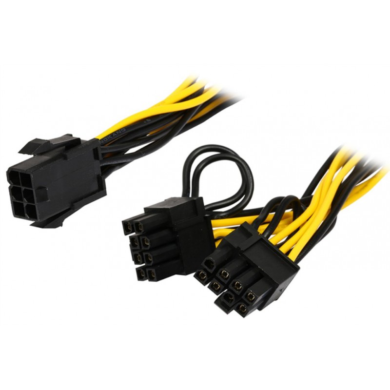 PCI Express Power Splitter Cable 6-pin to 2 x PCIe 8 (6+2) pin - GeeWiz