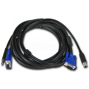 D-Link DKVM-CU - video / USB cable - 1.8 m