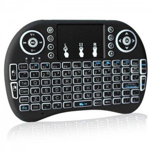i8 Backlit Mini Wireless Keyboard With Touchpad Infrared Remote Control