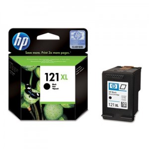 HP 121XL High Yield Black Original Ink Cartridge (CC641HE)