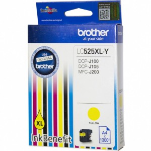 Brother LC535XLY Yellow 1300 Pages Ink Cartridge High Yield - DCPJ103