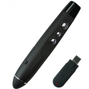 Presenter with Laser Pointer and Powerpoint Presentation Remote Control Clicker