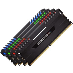 Corsair ME-CD41630R15X4  RGB LED 64GB DDR4-3000 CL16 Memory Module - Black