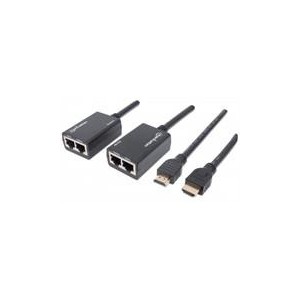 Manhattan 207386 Cat5e/Cat6 HDMI Extender with Integrated Cables