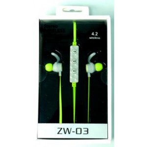 Geeko ZW-03-GRN Wireless Bluetooth Earphones