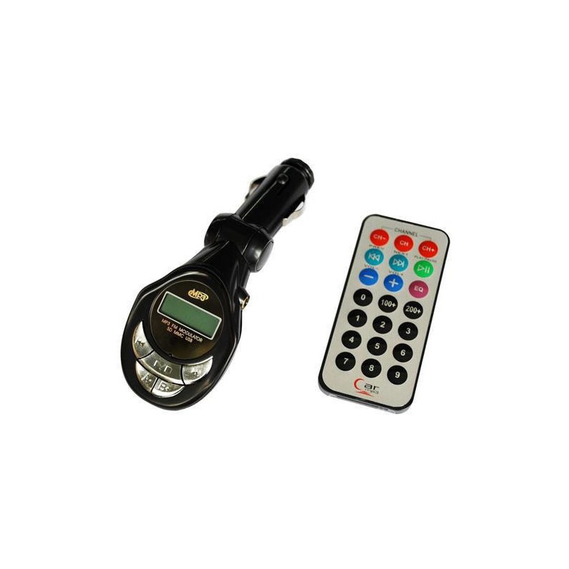 Mp3 player FM transmitter with SD/USB slot and IR remote - GeeWiz