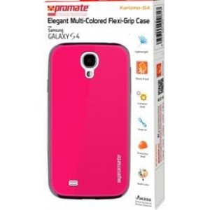 Promate   6959144000831  Karizmo-S4 Elegant Flexi-Grip Case for Samsung Galaxy S4 - Pink 