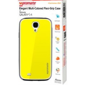 Promate  6959144000848  Karizmo-S4 Elegant Flexi-Grip Case for Samsung Galaxy S4 - Yellow 