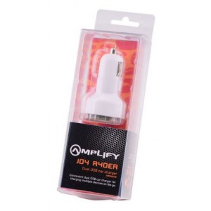 Amplify  AM5001-W  Dual USB  Charger Joy Ryder White