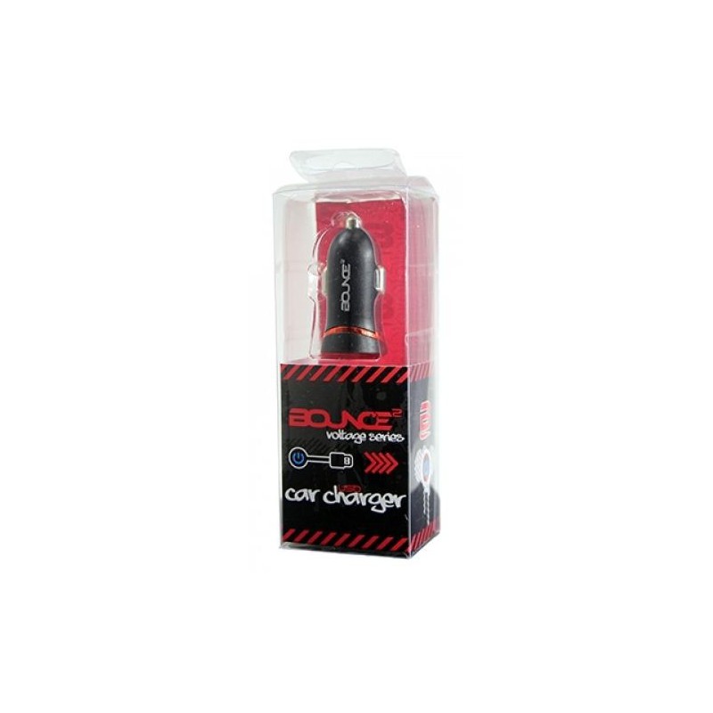 Bounce BO-8000-BK Voltage Series USB Car Charger Black - GeeWiz