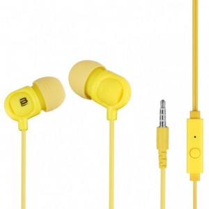 Bounce  BO-1002-YL   Jive Yellow Earphones 