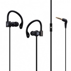 Bounce  BO-1004-BK  Break Series Black Hook Earphones