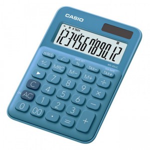 Casio MS-20UC-BU-S-EC  Blue 12 Digit Desktop Calculator