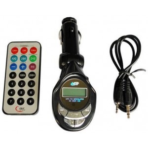 Mp3 player FM transmitter with SD/USB slot and IR remote - GeeWiz