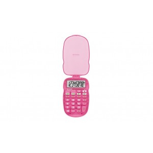 Sharp  EL-S10BPK   8 Digit Bright Pink Pocket Calculator with Protective Case