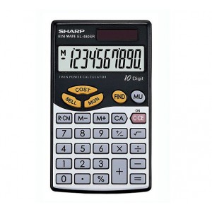 Sharp EL-480SB  Business Calculator-Black & Silver