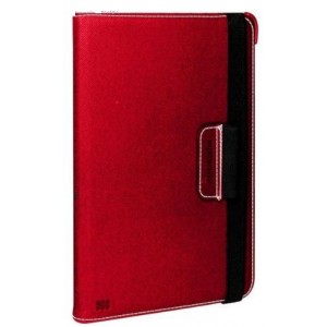 Promate  9161815969416  Spino Protective Fabric Cover with Rotatable Inner Shell and Stylus Holder for iPad mini-Red
