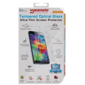 Promate  6959144008165  PrimeShield S5  Ultra-Thin Tempered Optical Glass Screen Protector For Samsung Galaxy S5 