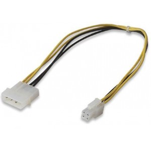 Manhattan  338646  P4 Adapter Cable - 5.25 Male to P4, 8 in (20 cm)