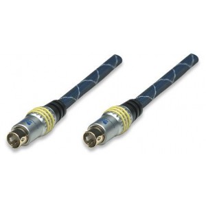 Manhattan 361293  S-Video Male to Male 1.5m Cable -Blue 