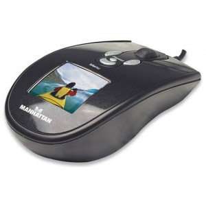 Manhattan 177498  USB Photo Frame Optical Mouse -Built-in 1.5" LCD screen