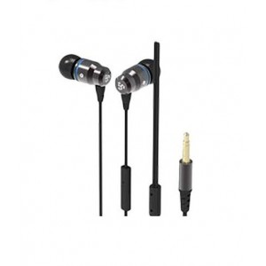 Kworld  KW-S23  In-Ear Elite Mobile Gaming Earphones Stereo Silicone Earbuds with In-line intelligent Control Microphone - Black