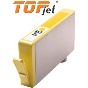 TopJet TJ-655Y Generic Replacement Ink Cartridge for HP 655XL CZ112AE - Yellow