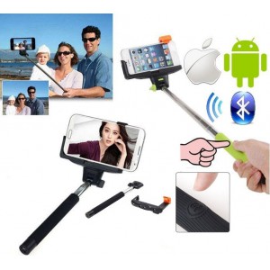 Geeko Z07-5-BLACK Monopod Selfie Stick for Mobile Phone  