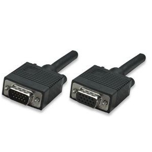 Manhattan 310345 SVGA Extension Cable HD15M (Male) to HD15F (Female)