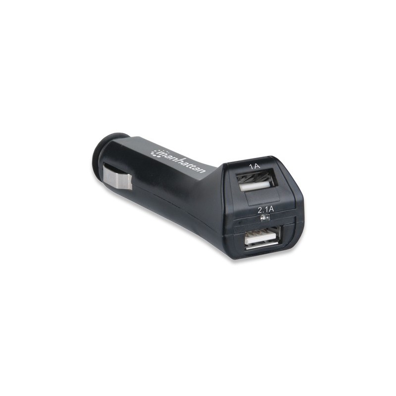 Manhattan 101721 PopCharge Auto Duo - Automotive USB Charger with 2 Ports -  GeeWiz