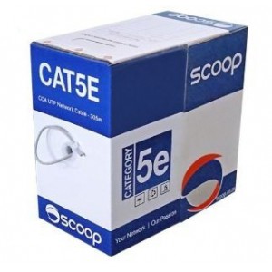 Scoop UTP-305C 305m Box Cat5e CCA UTP Cable