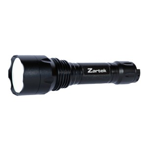 Zartek ZA-458 Extreme Bright Flashlight, LED, 900lm, Heavy-Duty, Aluminium, Back Switch, Rechargeable