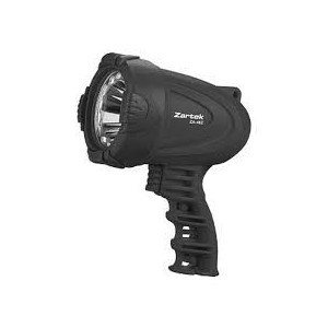 Zartek ZA-462 Spotlight,LED,180lm,Rechargeable,Mains & vehicle charger,Heavy Duty, Rubber Lense Protector