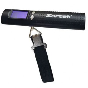 Zartek ZA-315 USB Rechargeable luggage Hand Held SCALE Powerbank 2600MAh/ Flashlight 300 Lumen