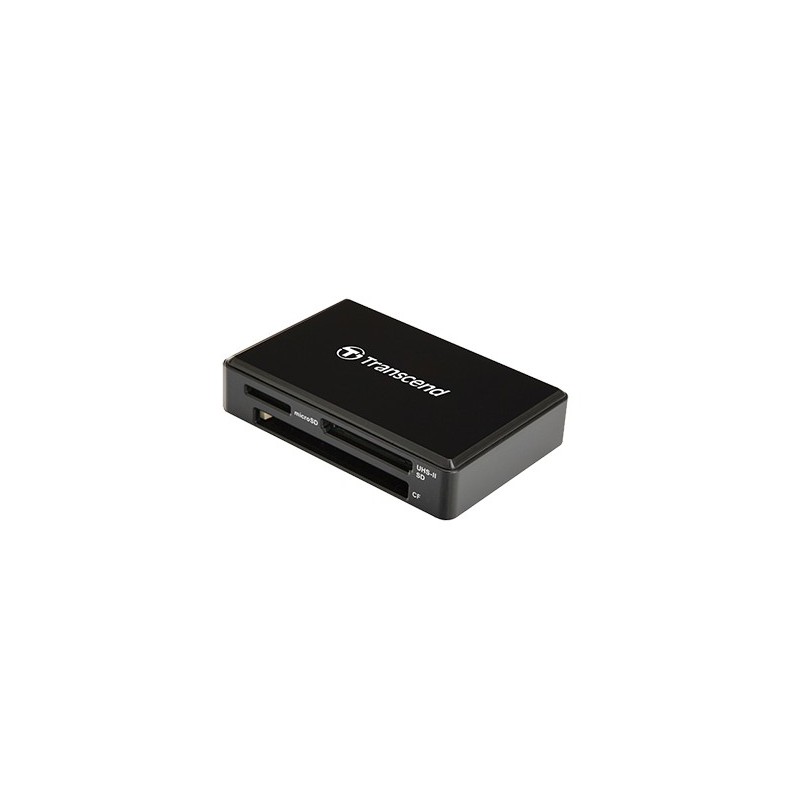 Transcend TS-RDF9K2 USB 3.1 UHS-II Multicard Reader - Black - GeeWiz